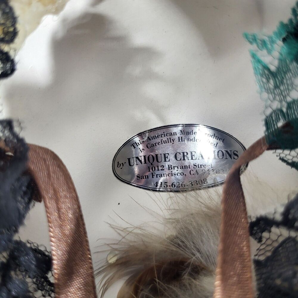 Unique Creations Limited Edition Lady  Wall Hanging Face Mask  # 866  Signed. - Picture 8 of 10